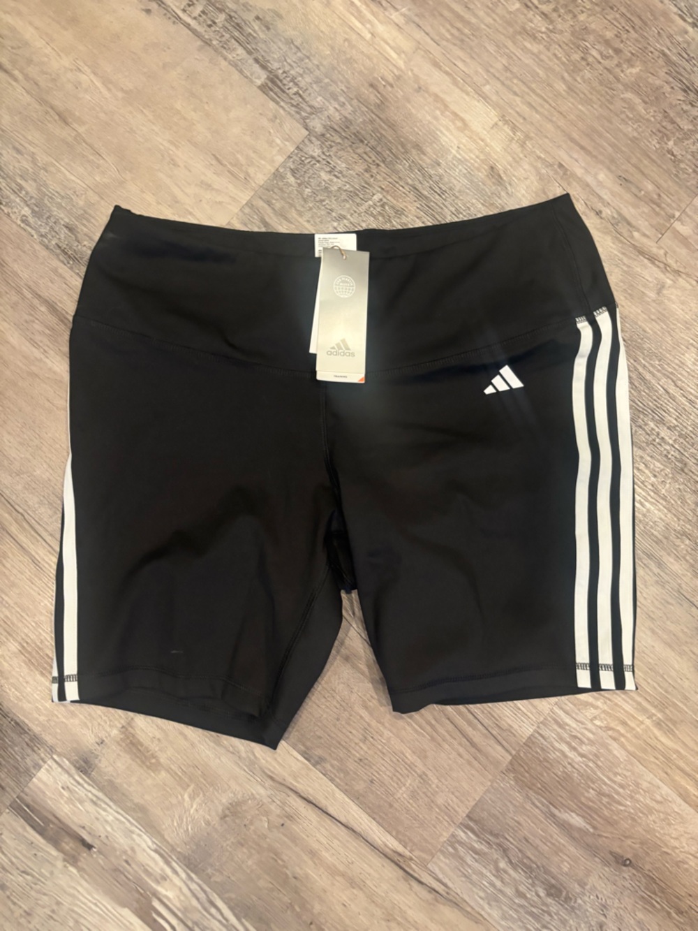 adidas Black Training Tights with Subtle Stitching
